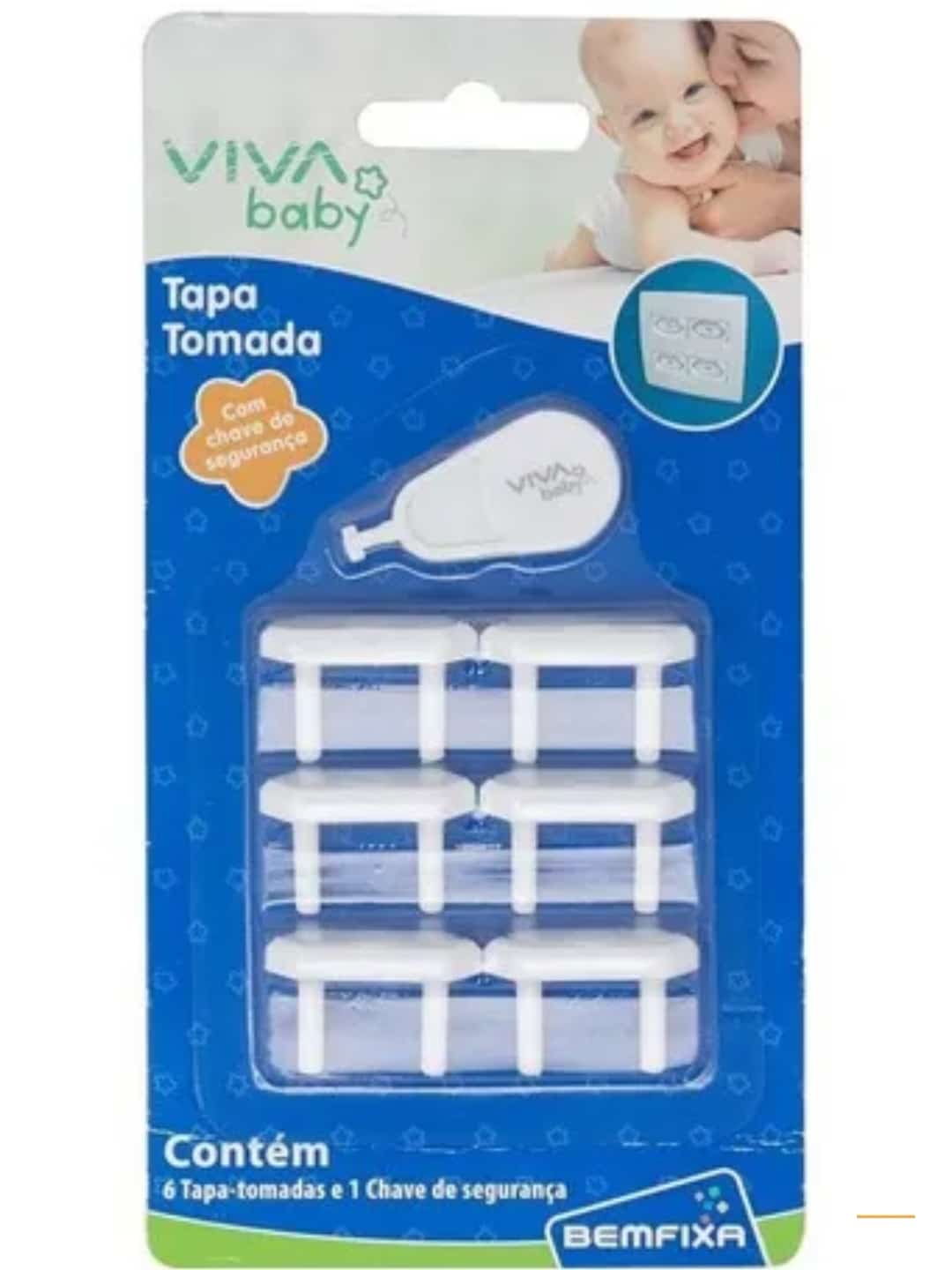 Protetor de Tomada com Chave- Viva Baby