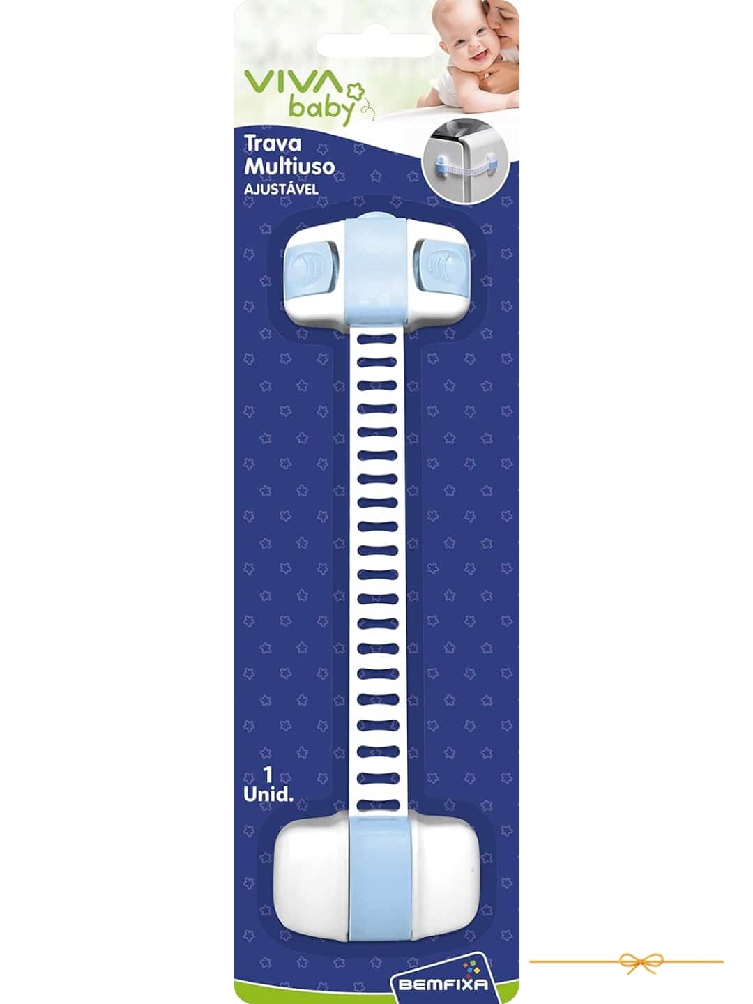 Vivababy Trava Multiuso Ajustável Branco/Azul