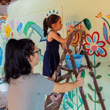 Montar um mural de férias montando um mural de férias em família
