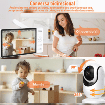 Babá Eletrônica OLANENEM com conversa bidirecional