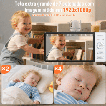 Babá Eletrônica OLANENEM com tela com zoom4x