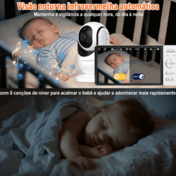 Babá Eletrônica OLANENEM com visão noturna infravermelha automática
