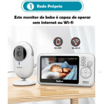 babá eletrônica taktark bm612 não precisa de wifi