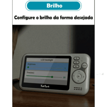 babá eletrônica taktark bm612 possui controle de brilho