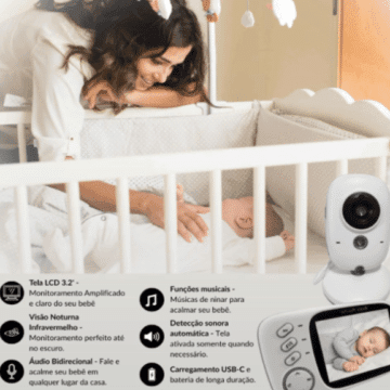 mais funções da baby monitor vb603