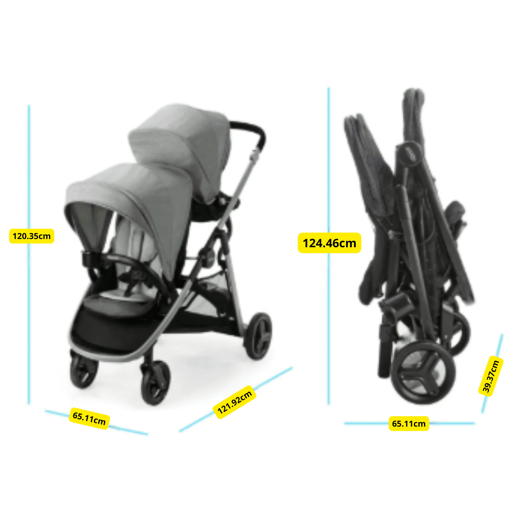 carrinho Graco dimensões
