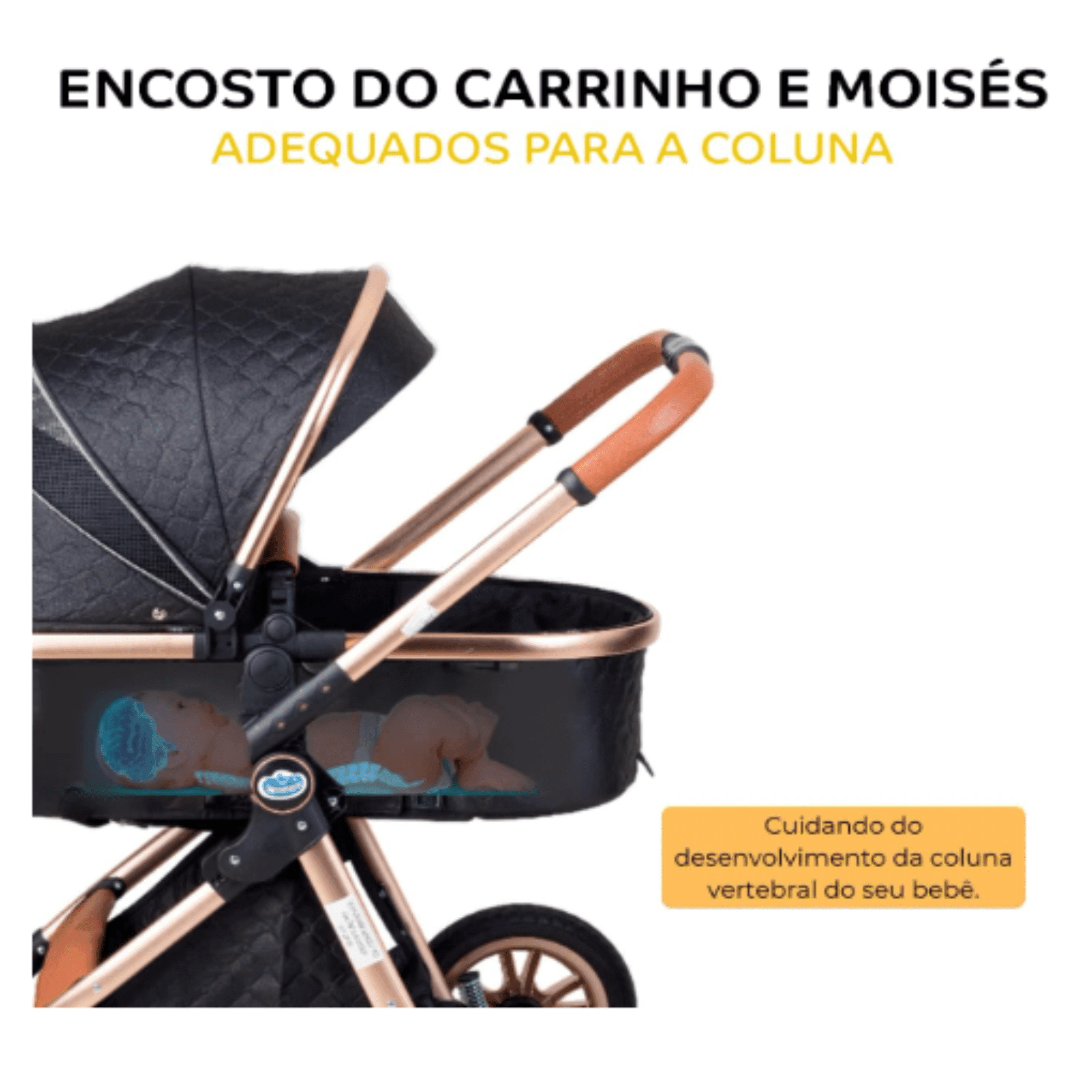 encosto adequado para coluna do bebê encosto adequado para coluna do bebê
