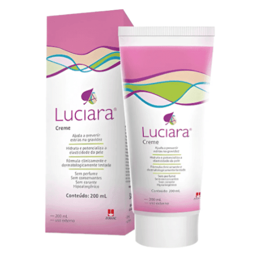 7 melhores cremes para estrias após a gravidez (funcionam mesmo?) 6 creme Bayer Luciara para tratamento de estrias já existentes