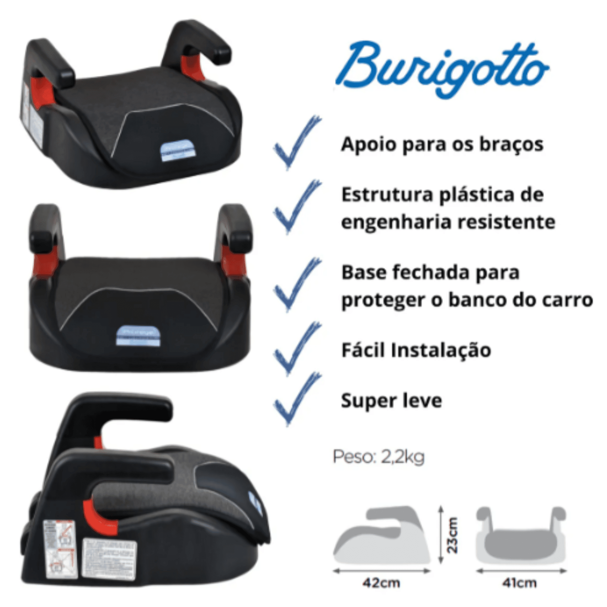 assento burigotto protege-detalhes Detalhes do assento burigotto protege