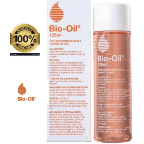 óleo Bio-Oil para estrias após a gravidez embalagem original