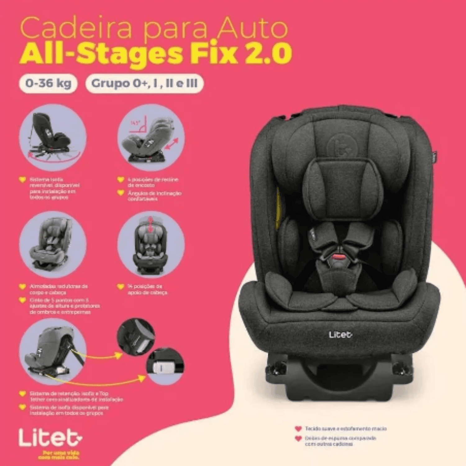 cadeirinha-Litet All Stages Fix 2.0