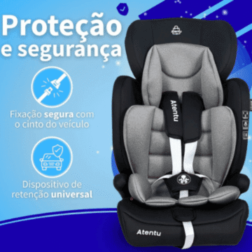 Cadeirinha para carro atentu fornece protecao e seguranca.